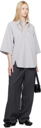 ADER error Gray Half Sleeve Product. 56 Shirt