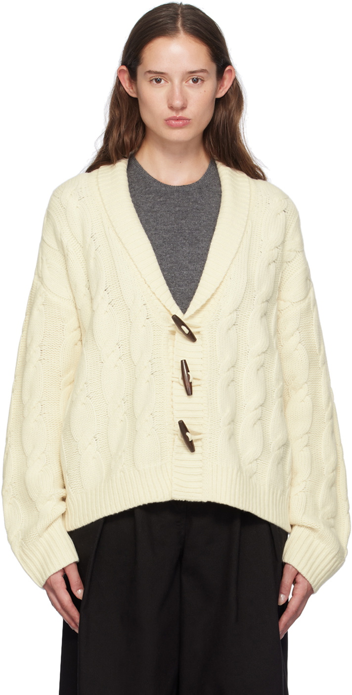 The Garment Off-White Como Cable Cardigan