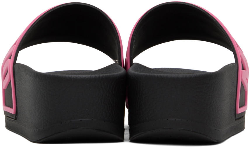 サンダル Moschino FW25 'Pool' slides (MB28022G0NG10 000) Pool slides in rubber with logo | Moschino