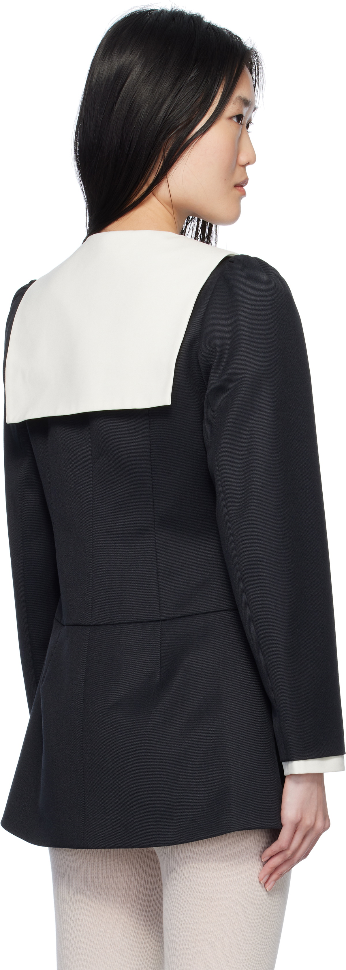 【関税込み】Sandy Liang ブラック Gwen テーラードジャケット black-gwen-blazer.jpg