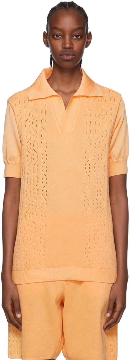 Bianca Saunders Orange Farah Edition Gibbs Polo