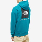 The North Face Men's Raglan Redbox Hoody in Harbor Blue