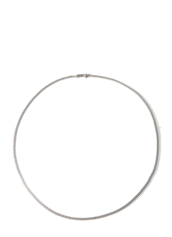 Photo: Curb Chain Medium Necklace in Silver