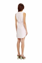 Diesel Poplin mini dress with pinstripes - Dresses Womens in Pink