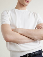 Canali - Knitted Cotton T-Shirt - White