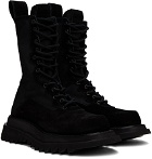 Julius Black Lace-Up Combat Boots