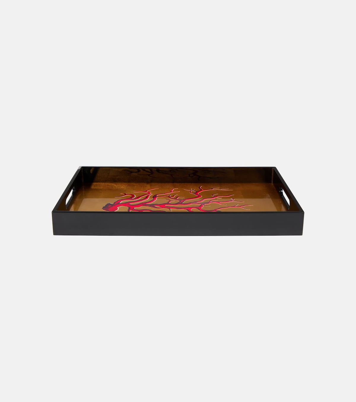 Les-Ottomans Lacquered wooden decorative tray