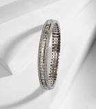 Shay Jewelry Diamond Pave Scales Stretch 18kt white gold bracelet with diamonds