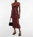 Lee Mathews Bella floral silk satin slip dress