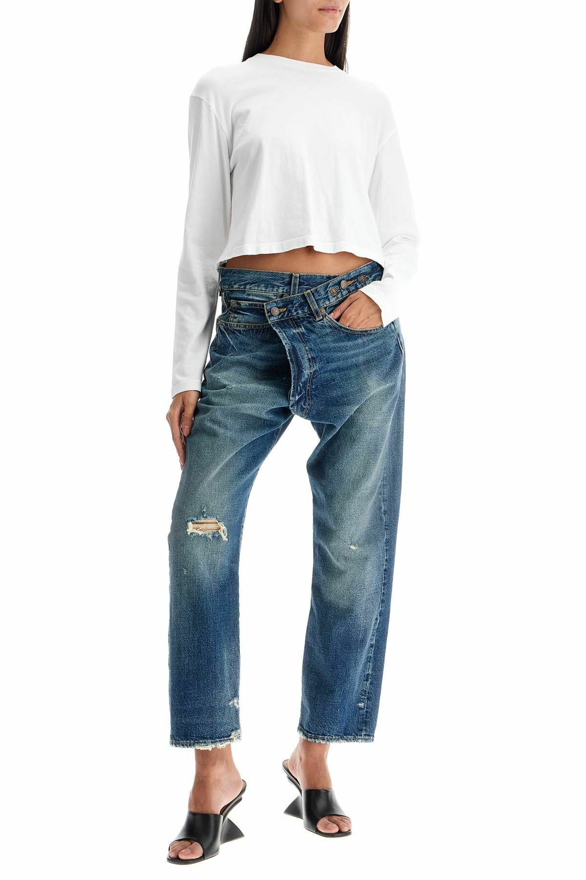 デニム・ジーパン R13 Women Denim Pants R13W2048 D216C Navy 13696635NQ_14_f.jpg?impolicy=