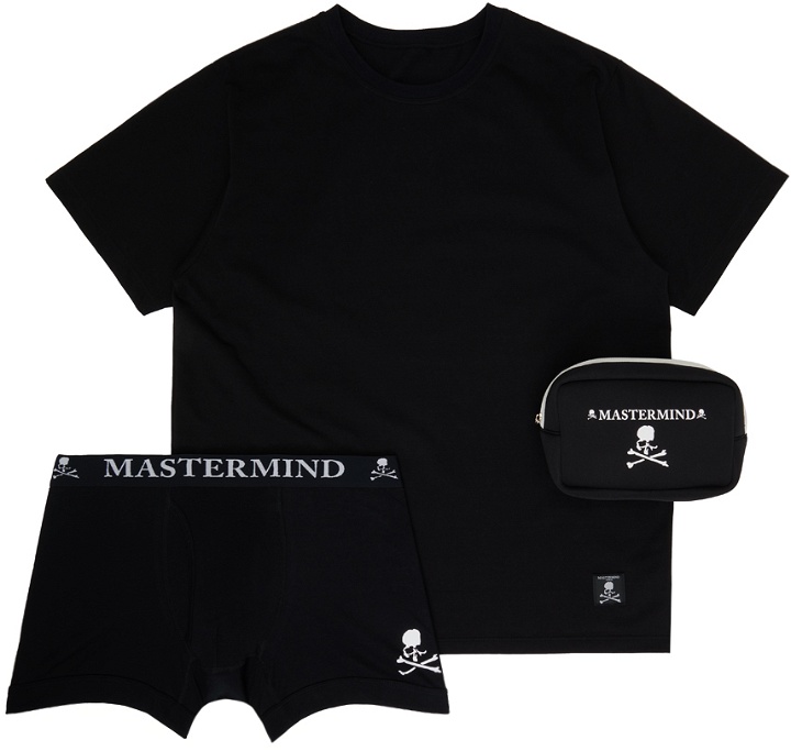 Photo: MASTERMIND WORLD Black Briefs & T-Shirt Set