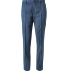 Hugo Boss - Blue Genius Slim-Fit Super 120s Virgin Wool Suit Trousers - Blue