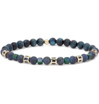 Luis Morais - 14-Karat Gold Sapphire Beaded Bracelet - Blue