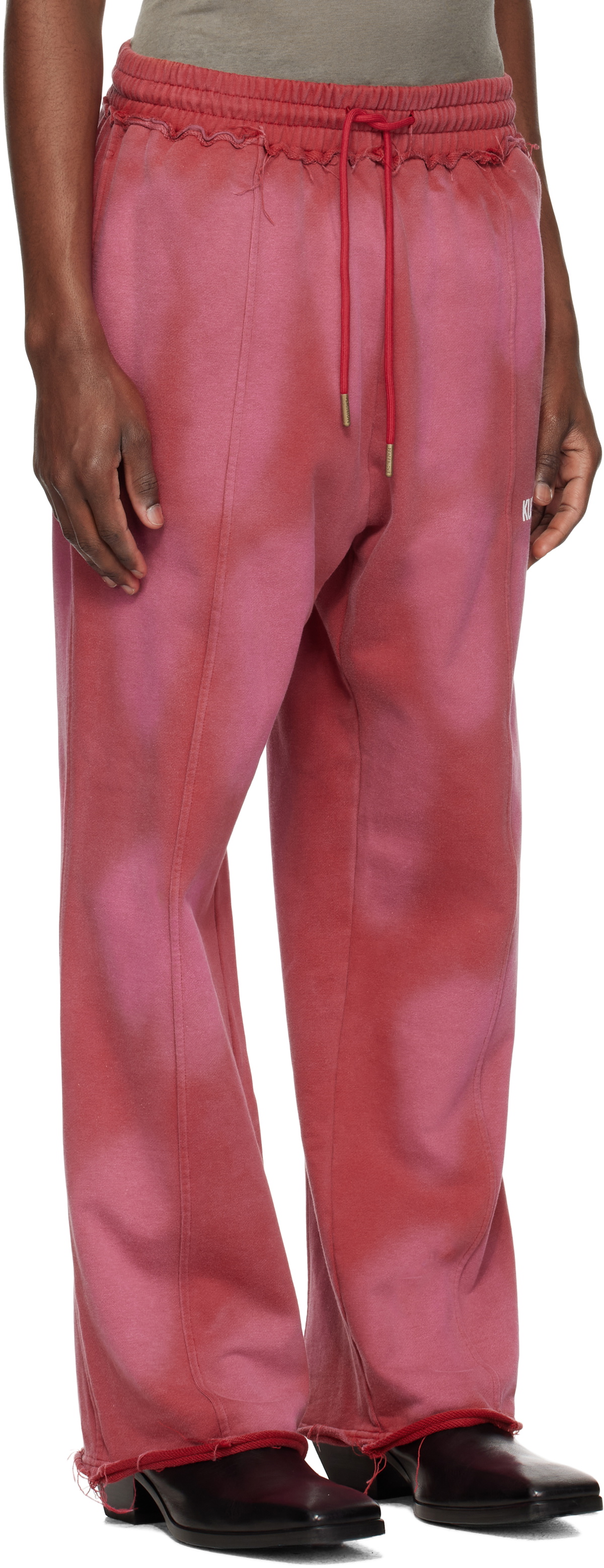 KUSIKOHC Red Dyed Sweatpants