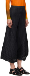 PLEATS PLEASE ISSEY MIYAKE Black Thicker Bottoms 2 Trousers