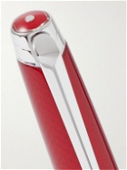 Caran D'Ache - Léman Rouge Rhodium-Plated and Lacquered Ballpoint Pen