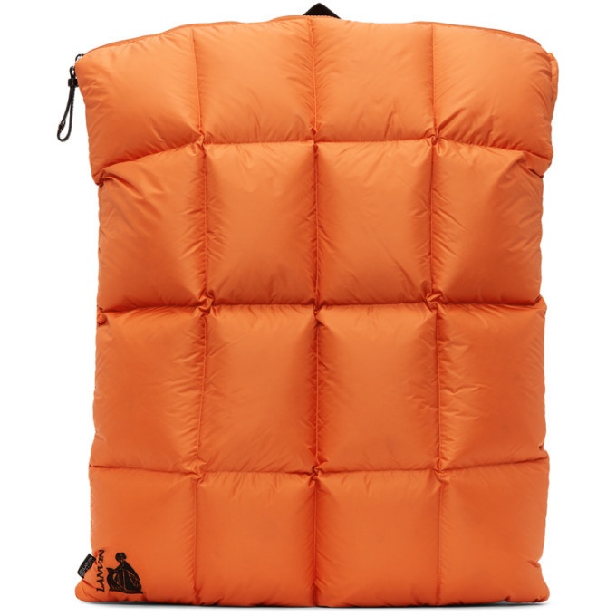 Photo: Lanvin Orange Down Quilted Backpack