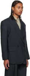 LOW CLASSIC Navy Double-Breasted Blazer