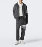 Thom Browne 4-Bar cotton jersey zip-up hoodie