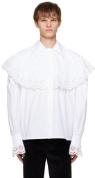 Meryll Rogge White Ruffled Shirt