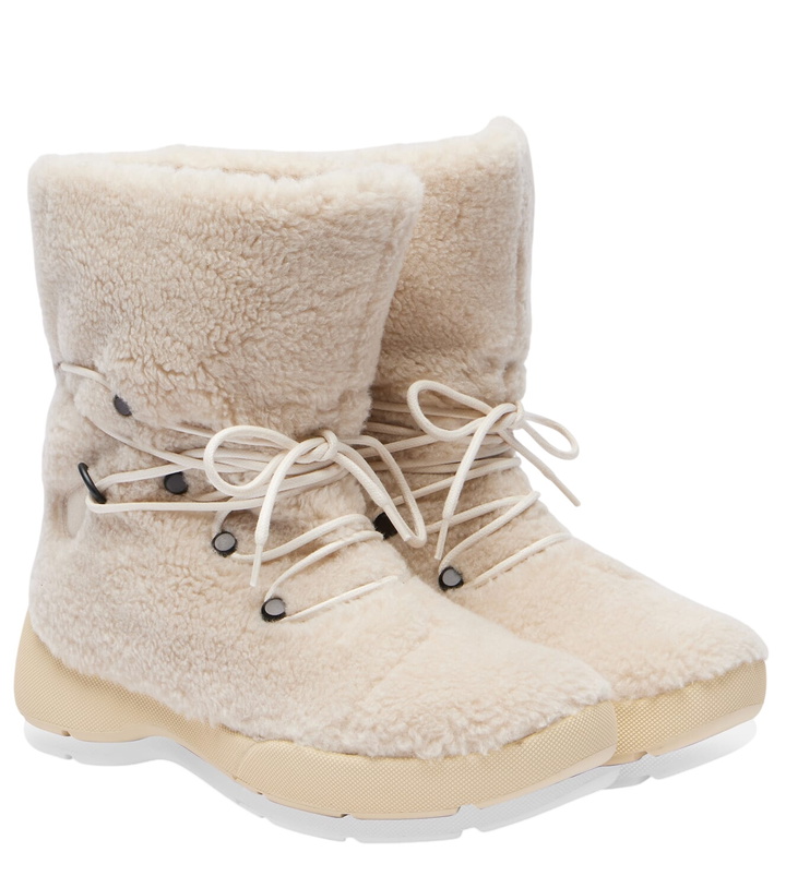 Photo: Loro Piana Shearling ankle boots