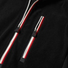 Moncler Grenoble Men's Tricolour Half Zip Fleece in Black