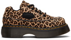 Dr. Martens Tan Buzz 5-Eye Leopard Derbys