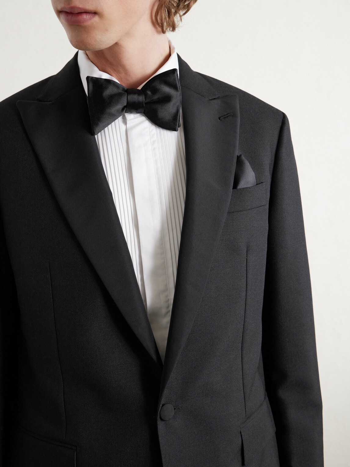 Sid Mashburn - Kincaid No. 3 Wool and Mohair-Blend Tuxedo Jacket - Black
