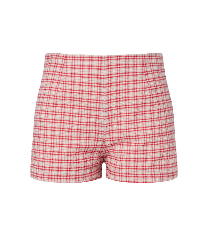 Photo: Faithfull Lila checked cotton shorts