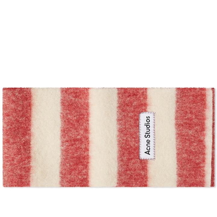 Photo: Acne Studios Men's Vally Breton Scarf in Red/White