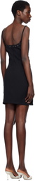 Paris Georgia Black Eyelet Heart Minidress