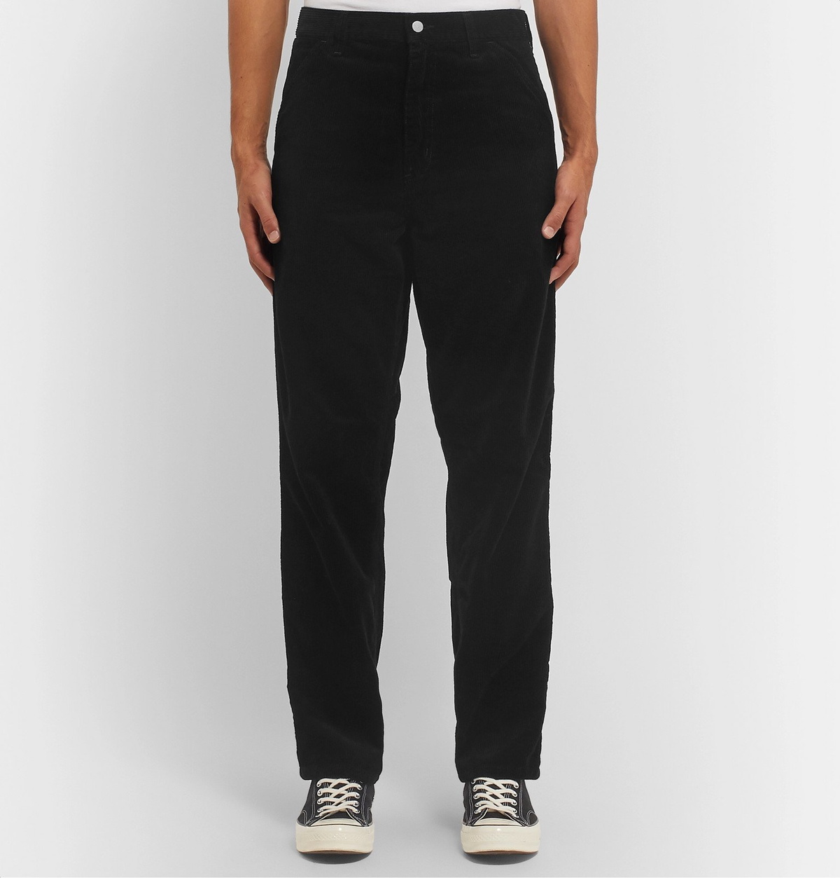 Pop Trading Company - Carhartt WIP Black Cotton-Corduroy Trousers 