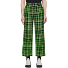 S.R. STUDIO. LA. CA. Green Check Suit Trousers