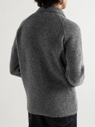 John Smedley - Ribbed Recycled Cashmere and Merino Wool-Blend Zip-Up Cardigan - Gray