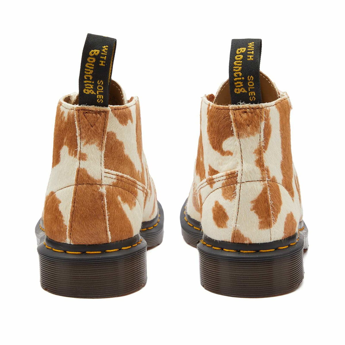 Dr. Martens Women's Church Jersey Cow Print Hair On Boots in