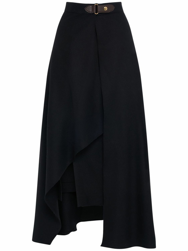 Photo: LORO PIANA - Alin Cashmere Flannel Midi Skirt