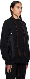 sacai Black Sponge Sweatshirt