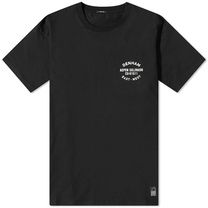 Photo: Denham Men's Dacona Regular T-Shirt in Black