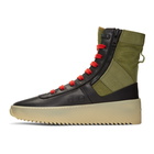 Fear of God Black and Green Jungle High-Top Sneakers