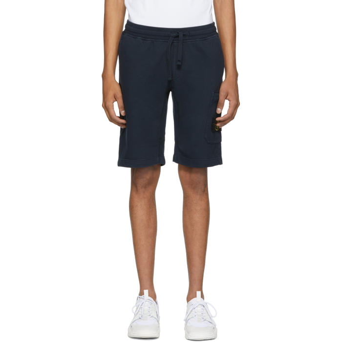 Photo: Stone Island Navy Pocket Sweat Shorts