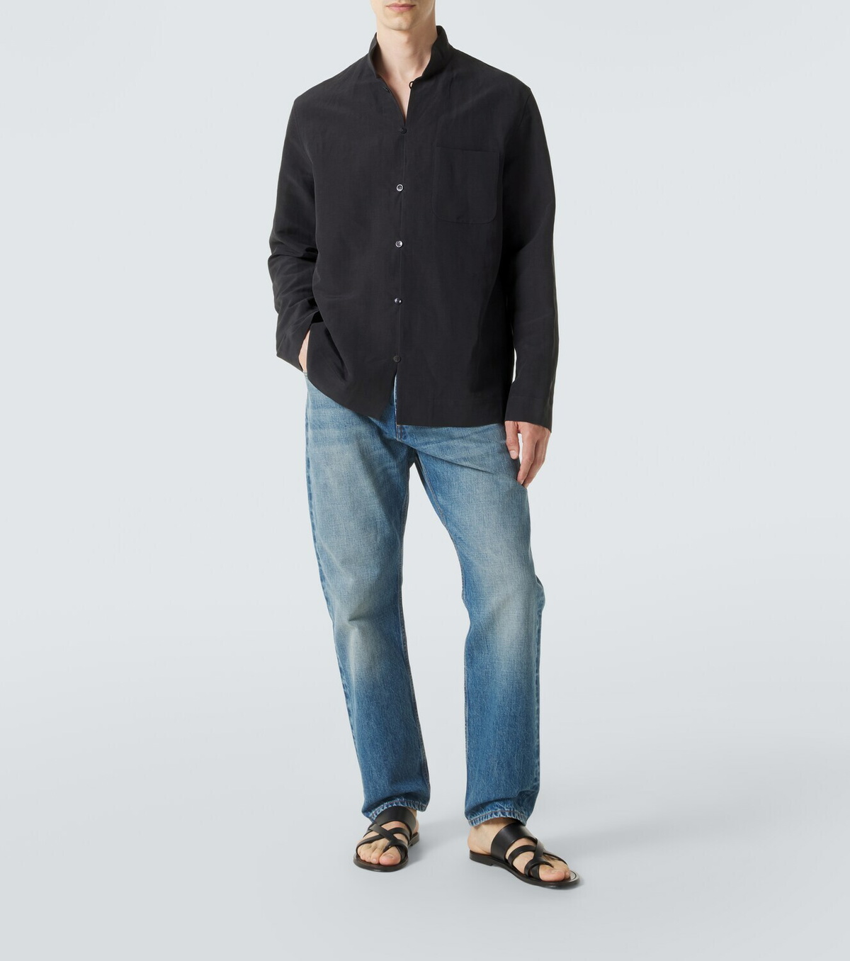 Umit Benan Francis linen and silk shirt