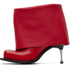 FIDAN NOVRUZOVA Red Iman Stiletto Heel Boots