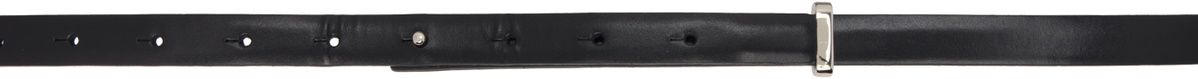 Toga Pulla Black Ring Metal Narrow Belt