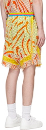 Vivienne Westwood White & Orange Boxing Shorts