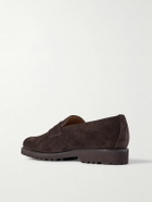 Majordome - M08 Nubuck Penny Loafers - Brown