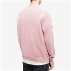 Pop Trading Company Men's Arch Logo Crew Knit in Mesa Rose/Fired Brick