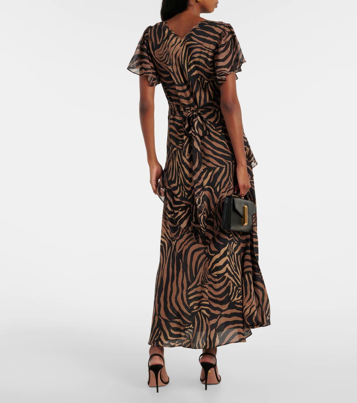 Rixo Evie printed silk midi dress Rixo