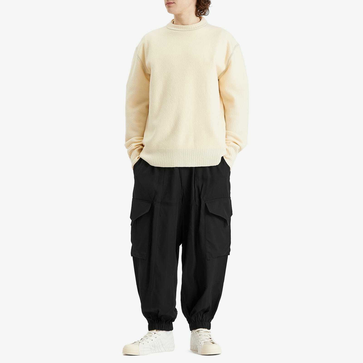 Y-3 Men's Cargo Joggers in Black