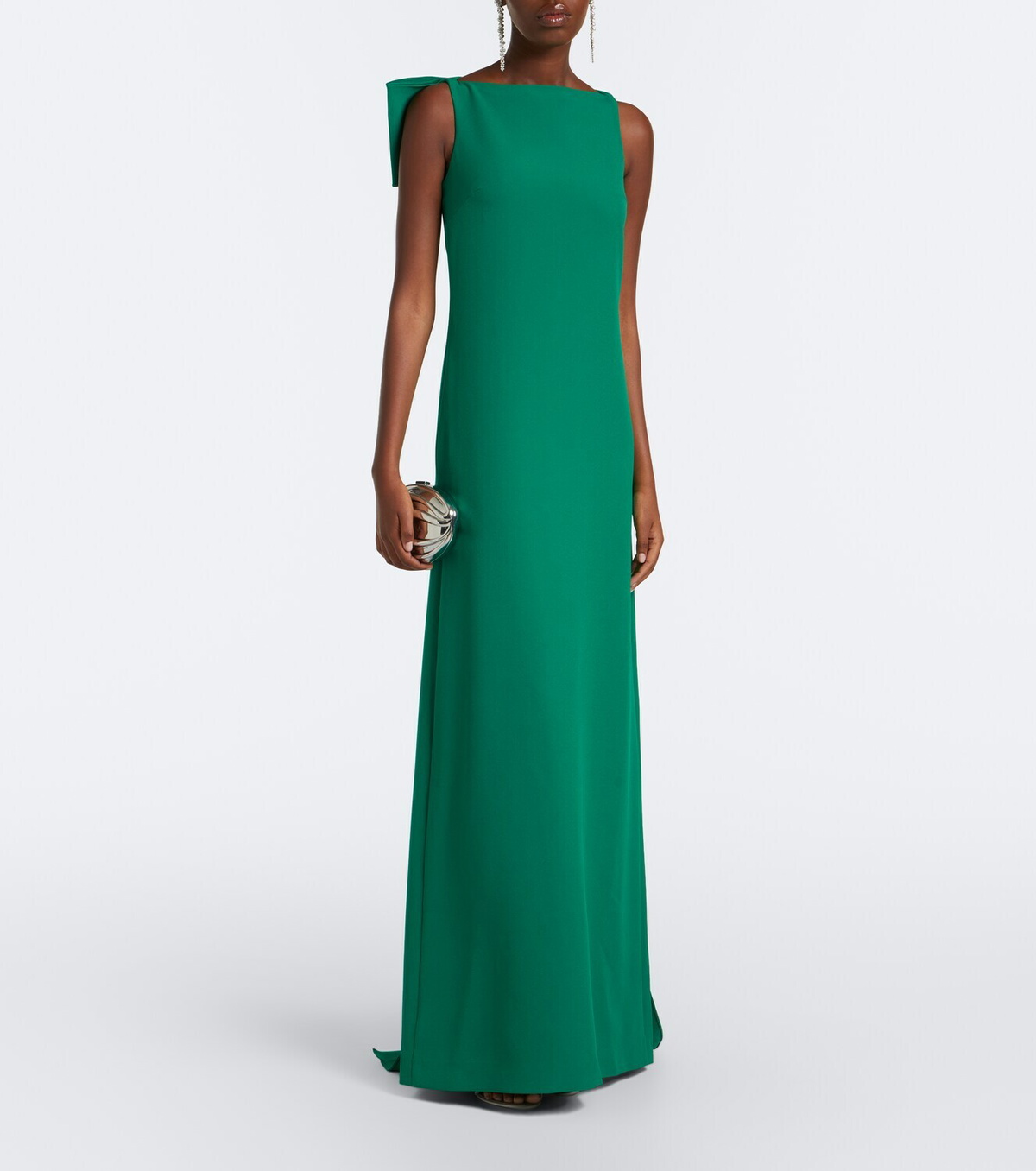 Safiyaa Mallory crêpe gown
