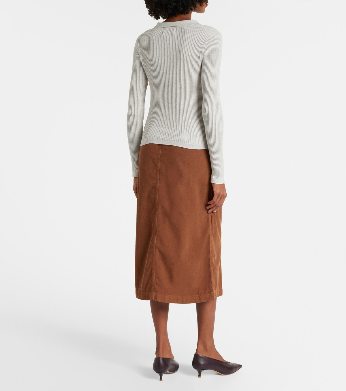 Velvet Nikki cotton and cashmere polo shirt